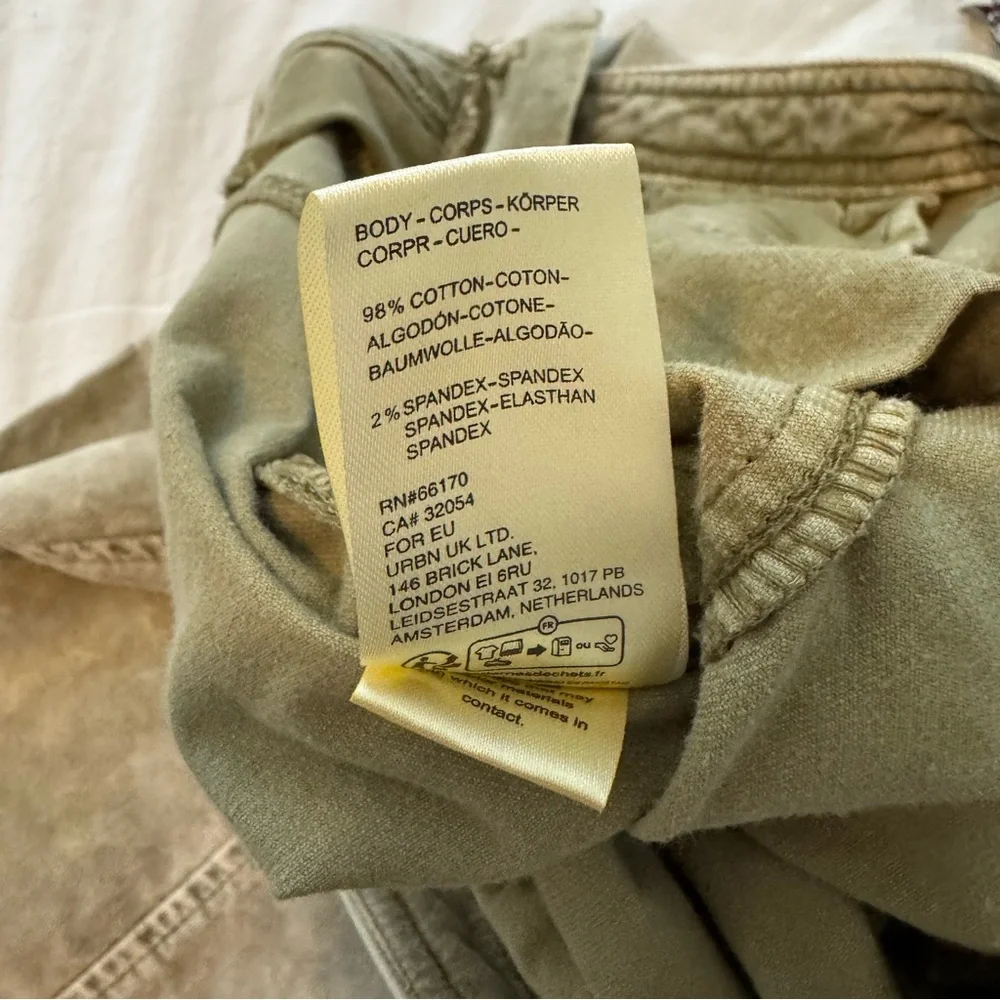 NWT Free People Flare Corduroy Pants with Zipper Stretchy Size 0 - Picture 11 of 12